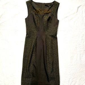 Rachel Roy Signature Metallic Olive Dress